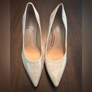 Rock & Republic 3” Silver Heels Size 7 MSRP  $69.99